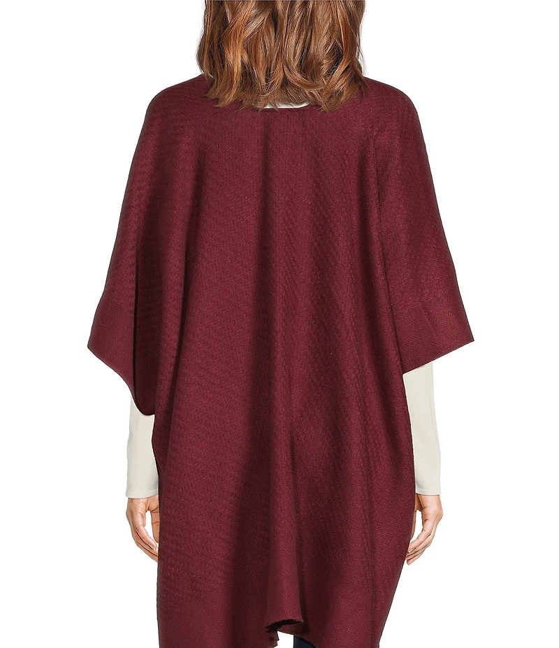 Vince Camuto Solid Basket Weave Feather Topper