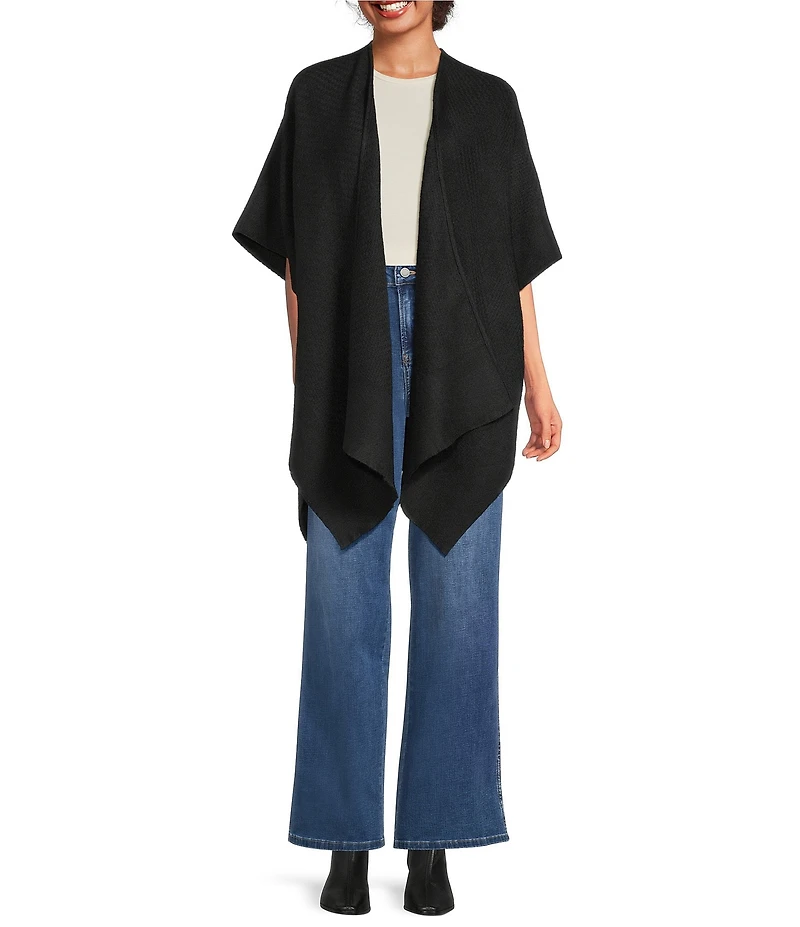 Vince Camuto Solid Basket Weave Feather Topper