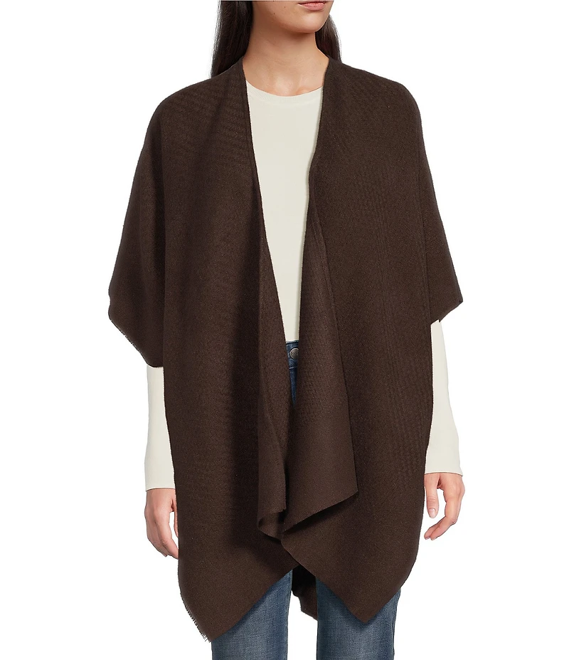 Vince Camuto Solid Basket Weave Feather Topper