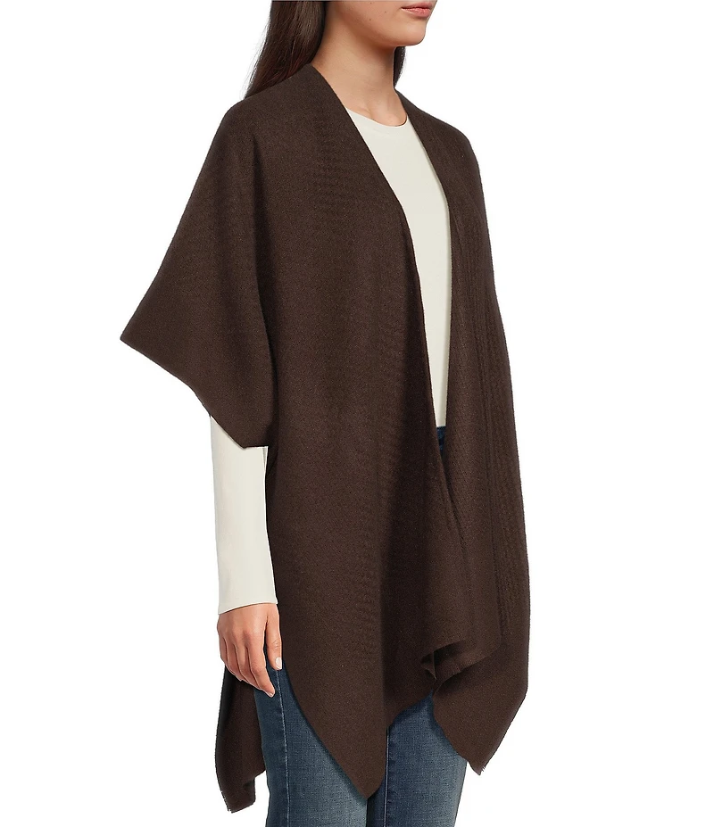 Vince Camuto Solid Basket Weave Feather Topper