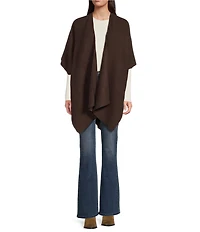 Vince Camuto Solid Basket Weave Feather Topper