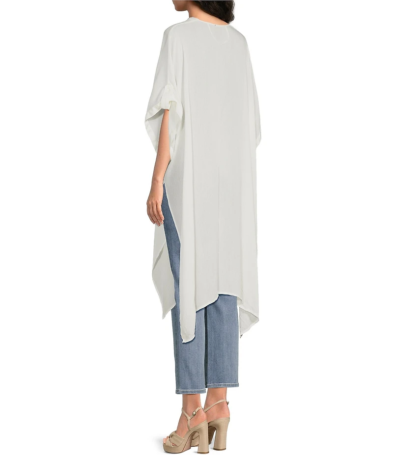 Vince Camuto Solid Crinkle Topper