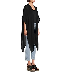 Vince Camuto Solid Crinkle Topper