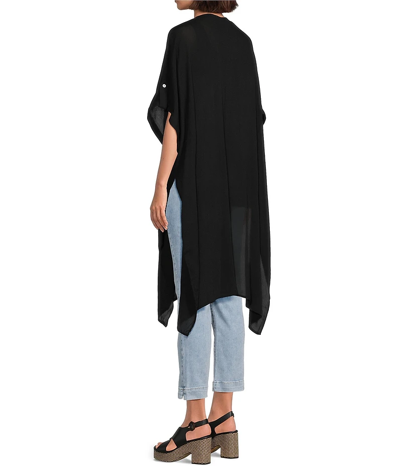 Vince Camuto Solid Crinkle Topper