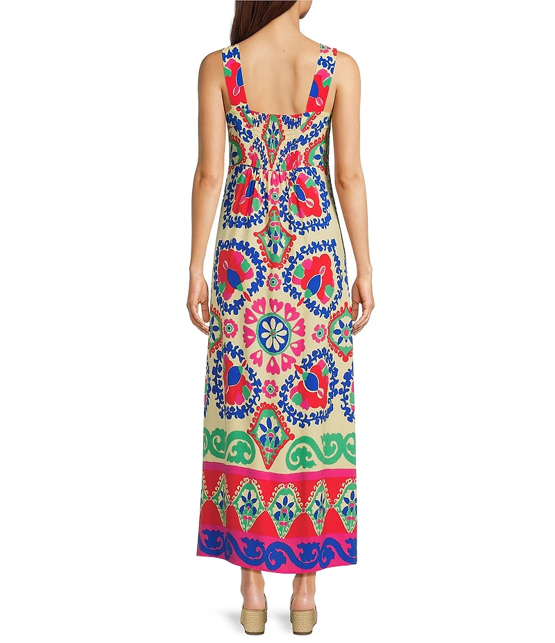 Vince Camuto Square Neck Sleeveless Maxi Dress
