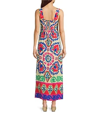 Vince Camuto Square Neck Sleeveless Maxi Dress