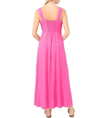 Vince Camuto Square Neck Sleeveless Shift Maxi Dress