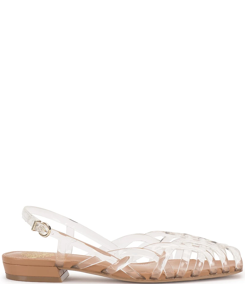 Vince Camuto Stiorra Clear Strappy Flat Sandals