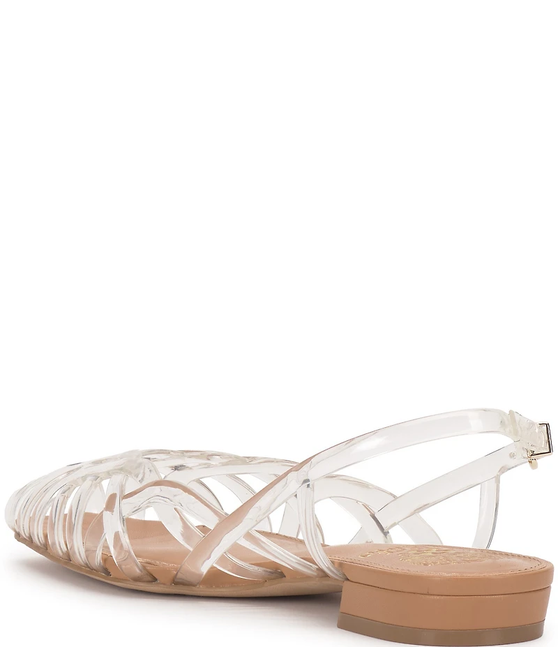 Vince Camuto Stiorra Clear Strappy Flat Sandals