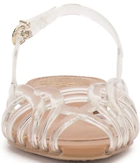 Vince Camuto Stiorra Clear Strappy Flat Sandals
