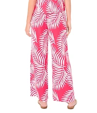 Vince Camuto Straight Leg Elastic Waist Printed Pants