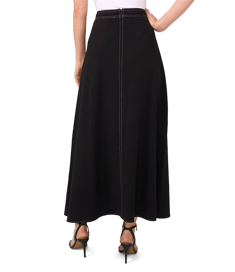 Vince Camuto Stretch Crepe A-Line Maxi Skirt