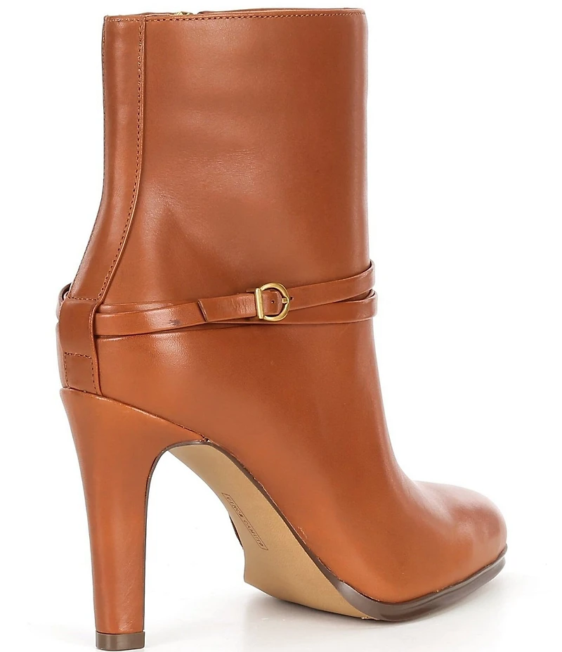 Vince Camuto Sybilla Leather Buckle Detail Booties