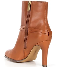 Vince Camuto Sybilla Leather Buckle Detail Booties