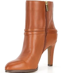 Vince Camuto Sybilla Leather Buckle Detail Booties