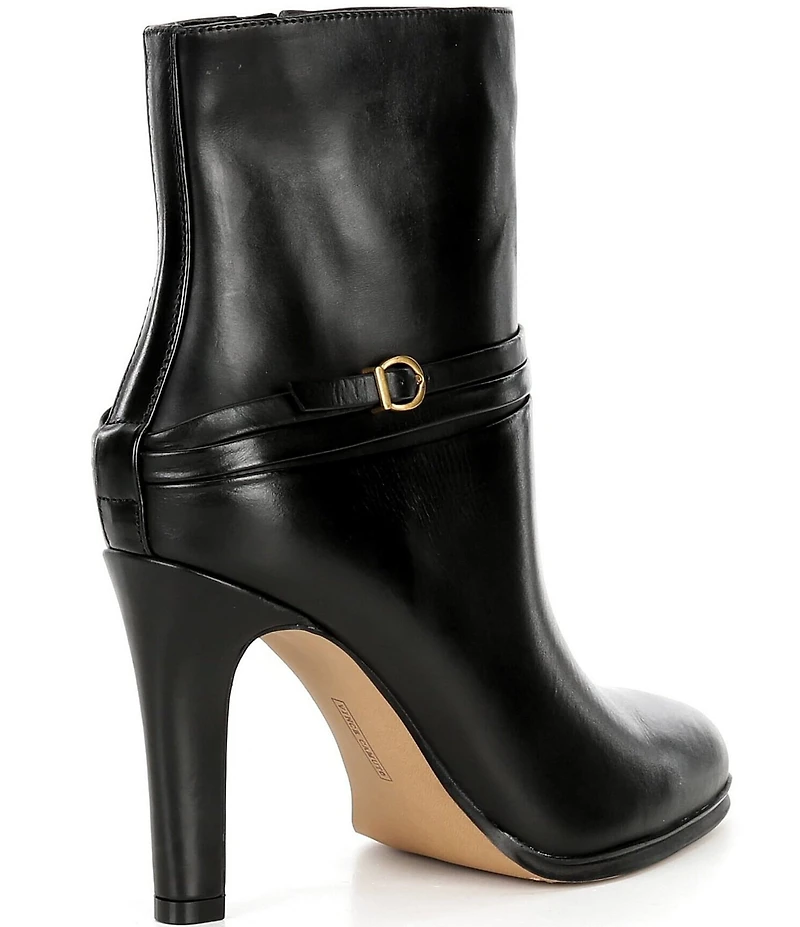 Vince Camuto Sybilla Leather Buckle Detail Booties