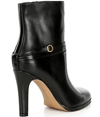 Vince Camuto Sybilla Leather Buckle Detail Booties