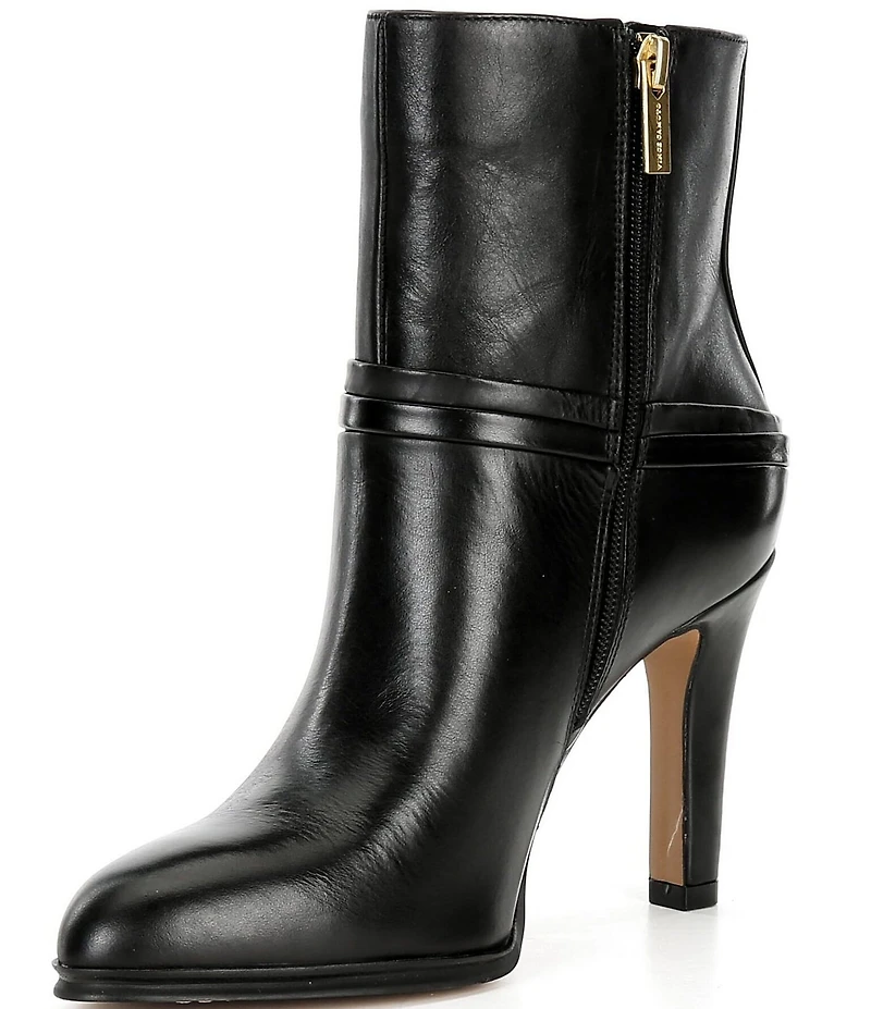 Vince Camuto Sybilla Leather Buckle Detail Booties