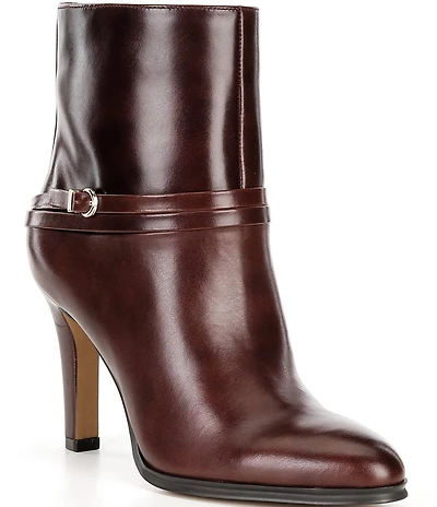 Vince Camuto Sybilla Leather Buckle Detail Booties