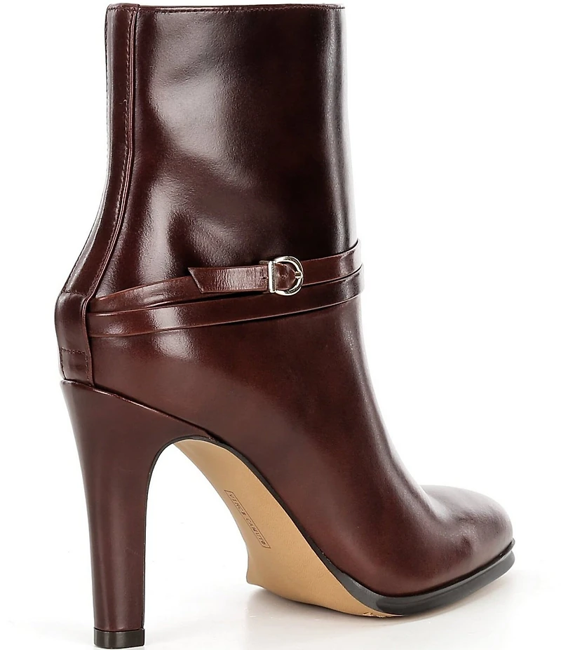 Vince Camuto Sybilla Leather Buckle Detail Booties
