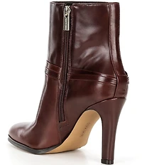 Vince Camuto Sybilla Leather Buckle Detail Booties