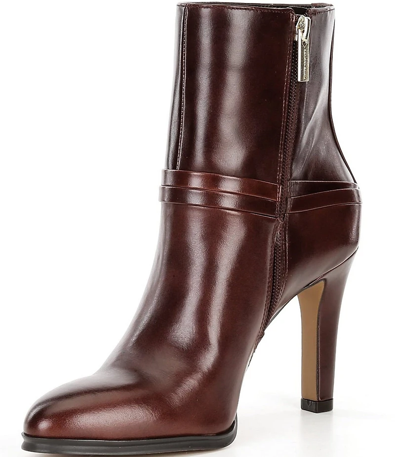 Vince Camuto Sybilla Leather Buckle Detail Booties