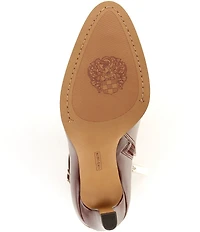 Vince Camuto Sybilla Leather Buckle Detail Booties