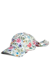 Vince Camuto Tie Back Floral Printed Baseball Cap