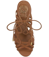 Vince Camuto Tilly Leather Caged Lace Up Dress Sandals