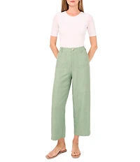 Vince Camuto Twill Cropped Ankle Pants