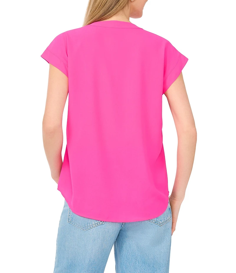 Vince Camuto V-Neck Cap Sleeve Top