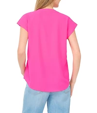 Vince Camuto V-Neck Cap Sleeve Top