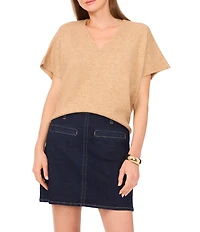 Vince Camuto V-Neck Dolman Short Sleeve Top