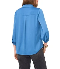 Vince Camuto V Neck 3/4 Sleeve Blouse