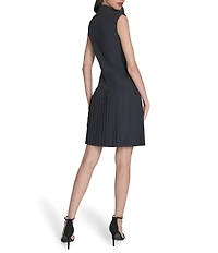 Vince Camuto V-Neck Sleeveless Vest Dress