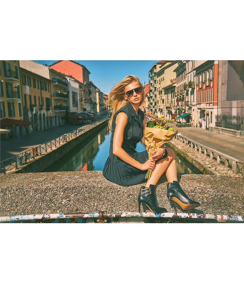 Vince Camuto V-Neck Sleeveless Vest Dress