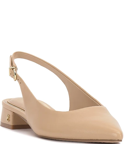 Vince Camuto Valiey Leather Slingback Pumps