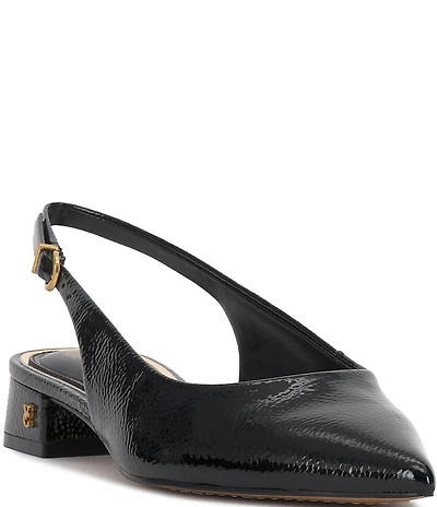 Vince Camuto Valiey Patent Leather Slingback Pumps