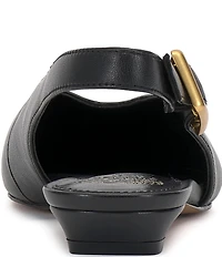 Vince Camuto Valther Leather Kitten Heel Slingback Flats