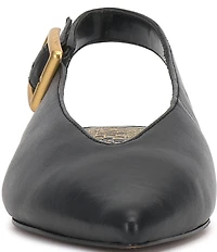 Vince Camuto Valther Leather Kitten Heel Slingback Flats
