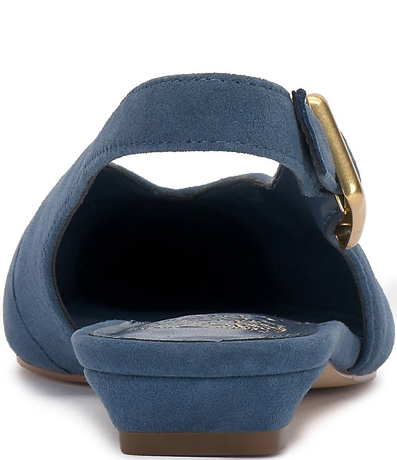 Vince Camuto Valther Suede Kitten Heel Slingback Flats