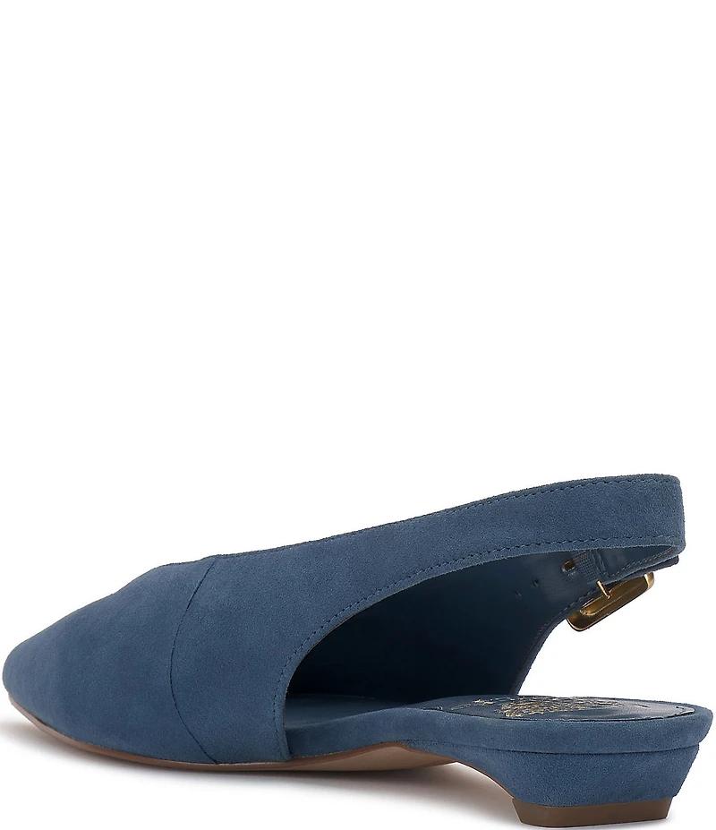 Vince Camuto Valther Suede Kitten Heel Slingback Flats