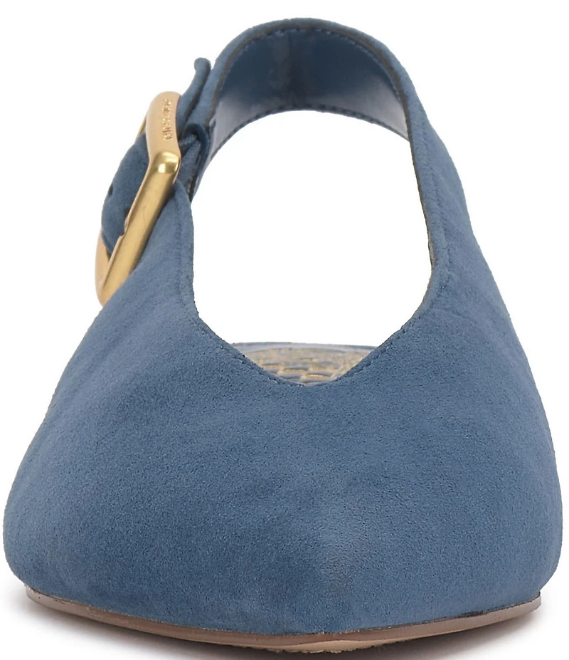 Vince Camuto Valther Suede Kitten Heel Slingback Flats
