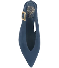 Vince Camuto Valther Suede Kitten Heel Slingback Flats