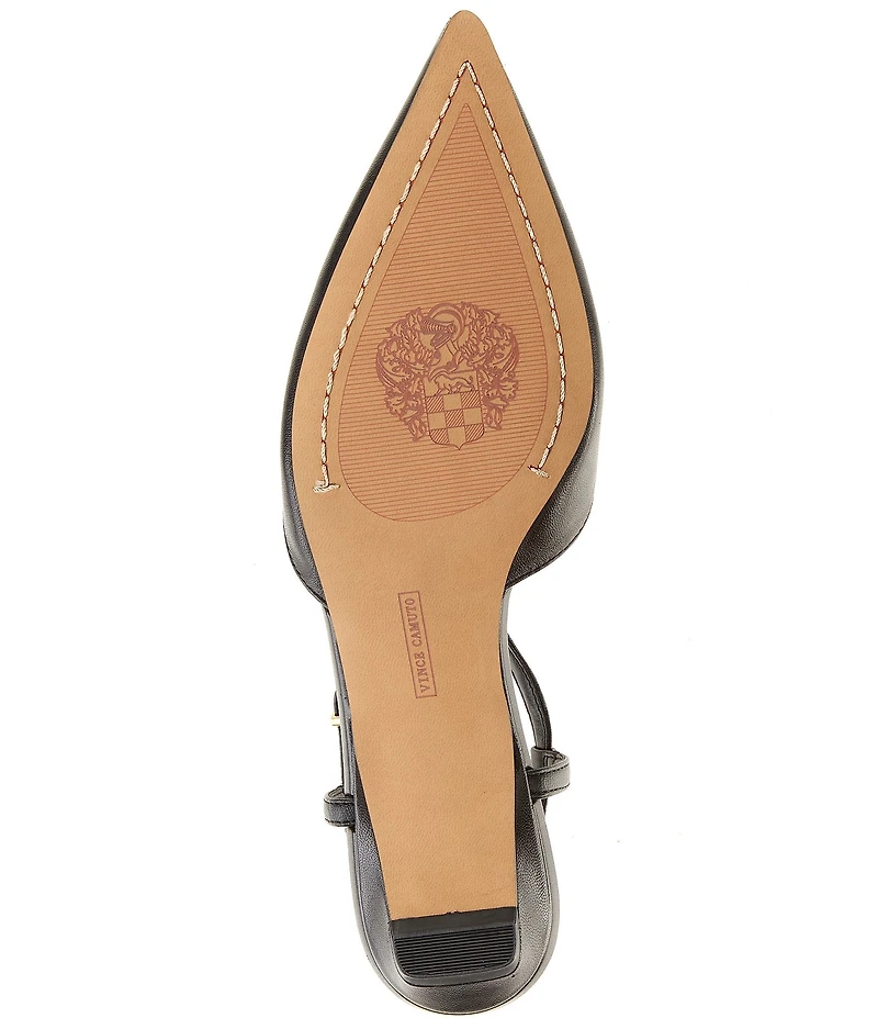 Vince Camuto Varena Leather T-Strap Flats