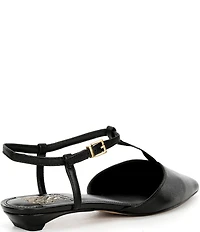 Vince Camuto Varena Leather T-Strap Flats