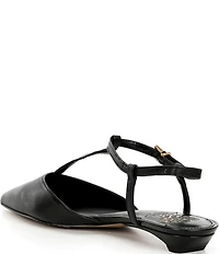 Vince Camuto Varena Leather T-Strap Flats