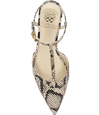 Vince Camuto Varena Snake Print T-Strap Flats