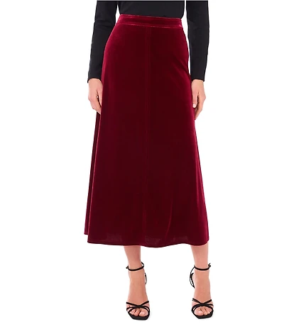 Vince Camuto Velvet Maxi A-Line Skirt