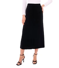 Vince Camuto Velvet Maxi A-Line Skirt